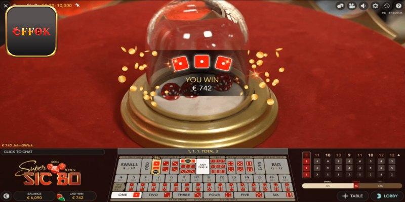 Cách tính điểm Sicbo FFOK cụ thể