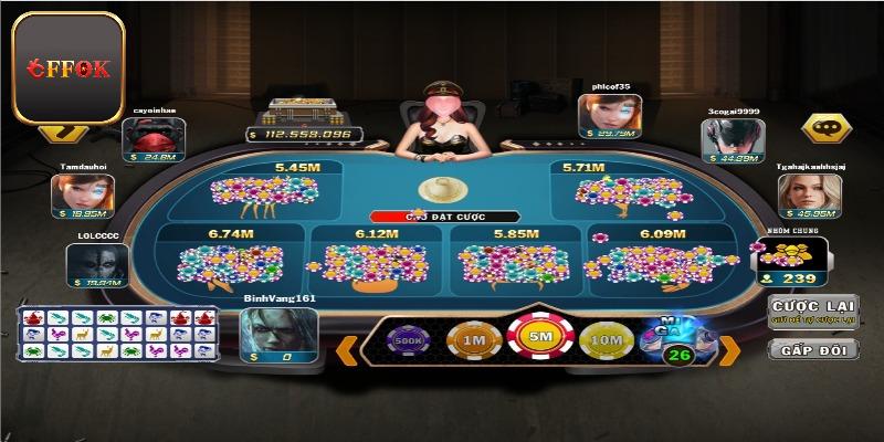 Giao diện game bầu cua online vừa lạ vừa quen