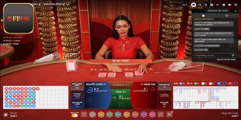 Tham gia chơi game bài Baccarat